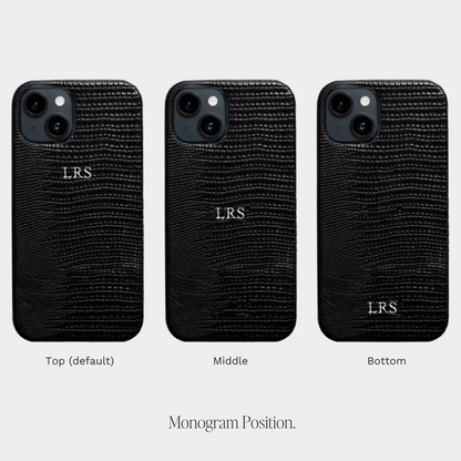 Lizzard Black Reverb — Funda de Piel Personalizada