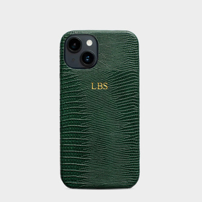 Lizzard Forest Resin — Funda de Piel Personalizada