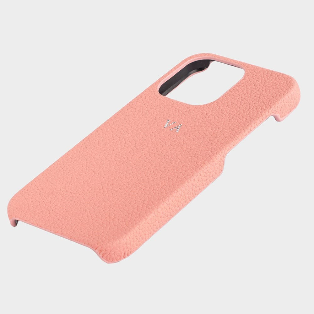 Pebble Coral Hum — Funda de Piel Personalizada
