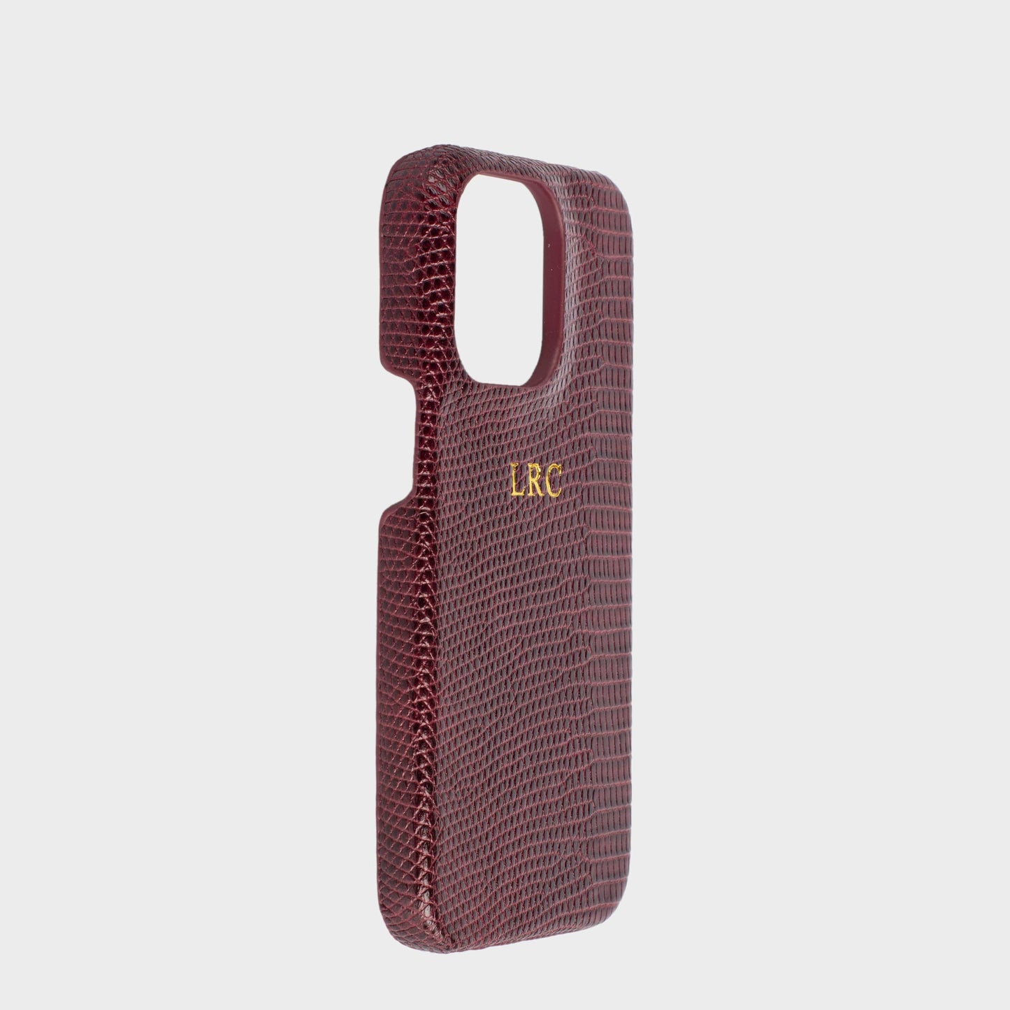 Lizzard Velvet Wine — Funda de Piel Personalizada