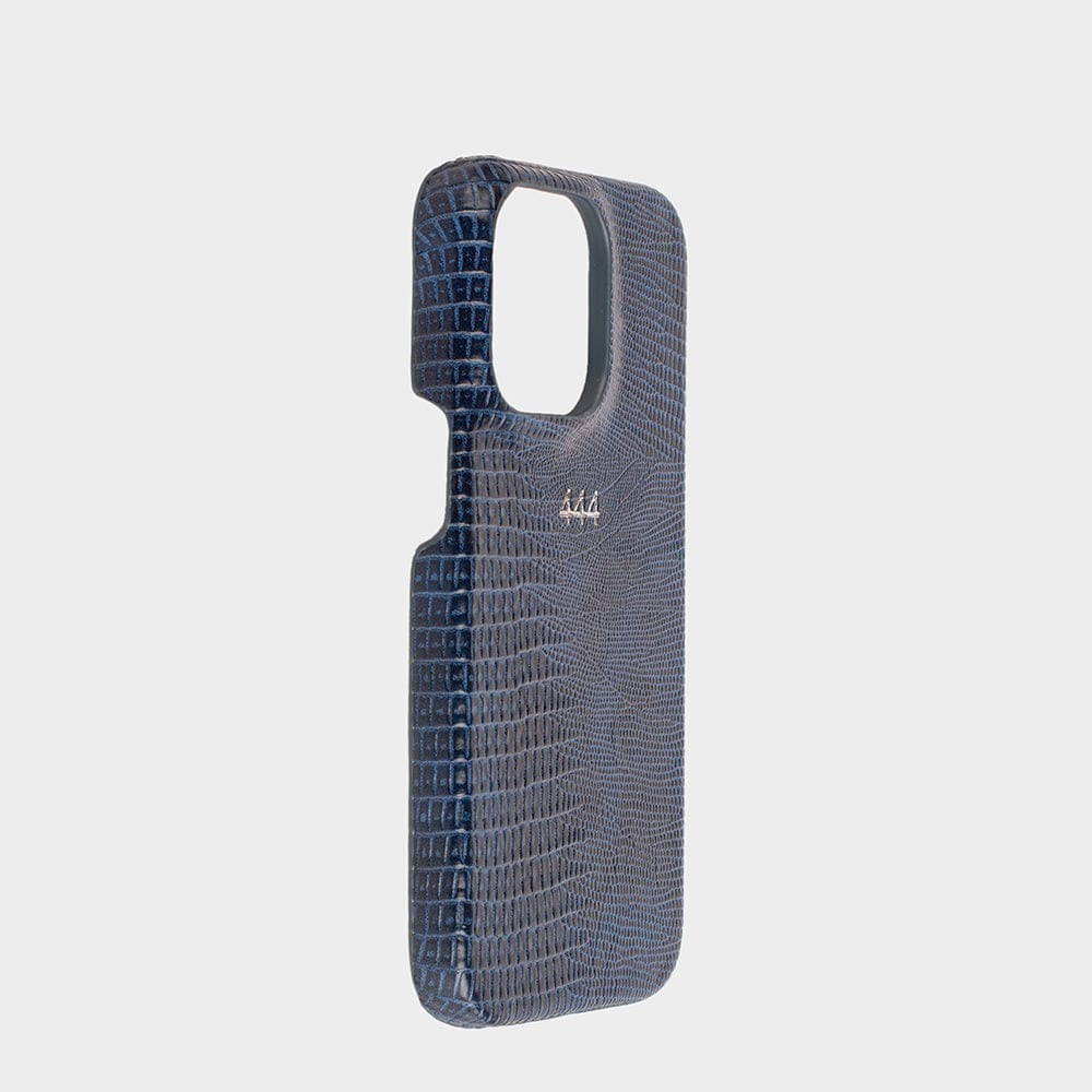 Lizzard Deep Cobalt — Funda de Piel Personalizada